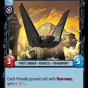 Kylo Ren's Command Shuttle Foil -STWU SEC Ingles