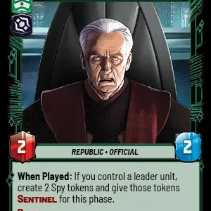 Chancellor Palpatine Foil -STWU SEC Ingles