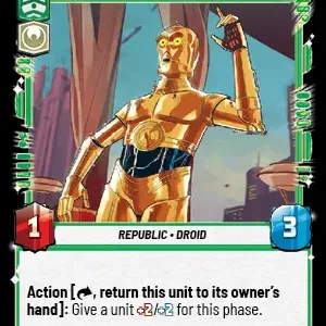 C-3PO Foil -STWU SEC Ingles