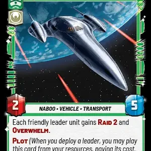 Naboo Royal Starship Foil -STWU SEC Ingles
