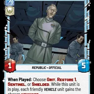 Admiral Yularen Foil STWU JTL Ingles