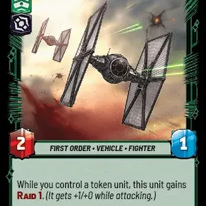 First Order TIE Fighter Foil STWU JTL Ingles