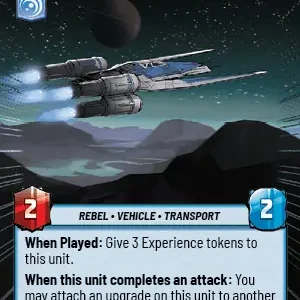 U-Wing Lander Hyperspace Foil STWU JTL Ingles