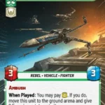 Blue Leader Hyperspace Foil STWU JTL Ingles