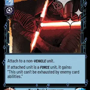 Kylo Ren's Lightsaber FOIL STWU LOF INGLES