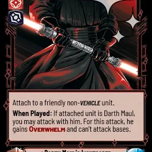 Darth Maul's Lightsaber FOIL STWU LOF INGLES