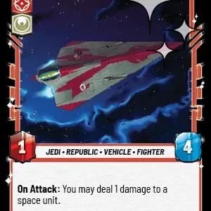 Jedi Starfighter FOIL STWU LOF INGLES