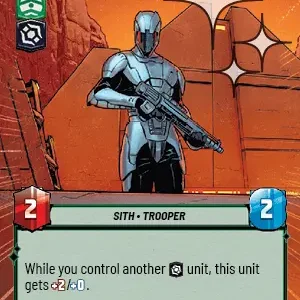 Sith Legionnaire HYPERSPACE FOIL STWU OF INGLES
