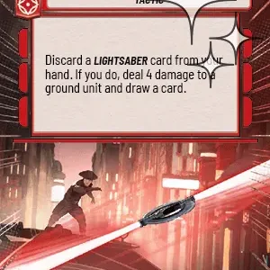 Lightsaber Throw HYPERSPACE FOIL STWU LOF INGLES