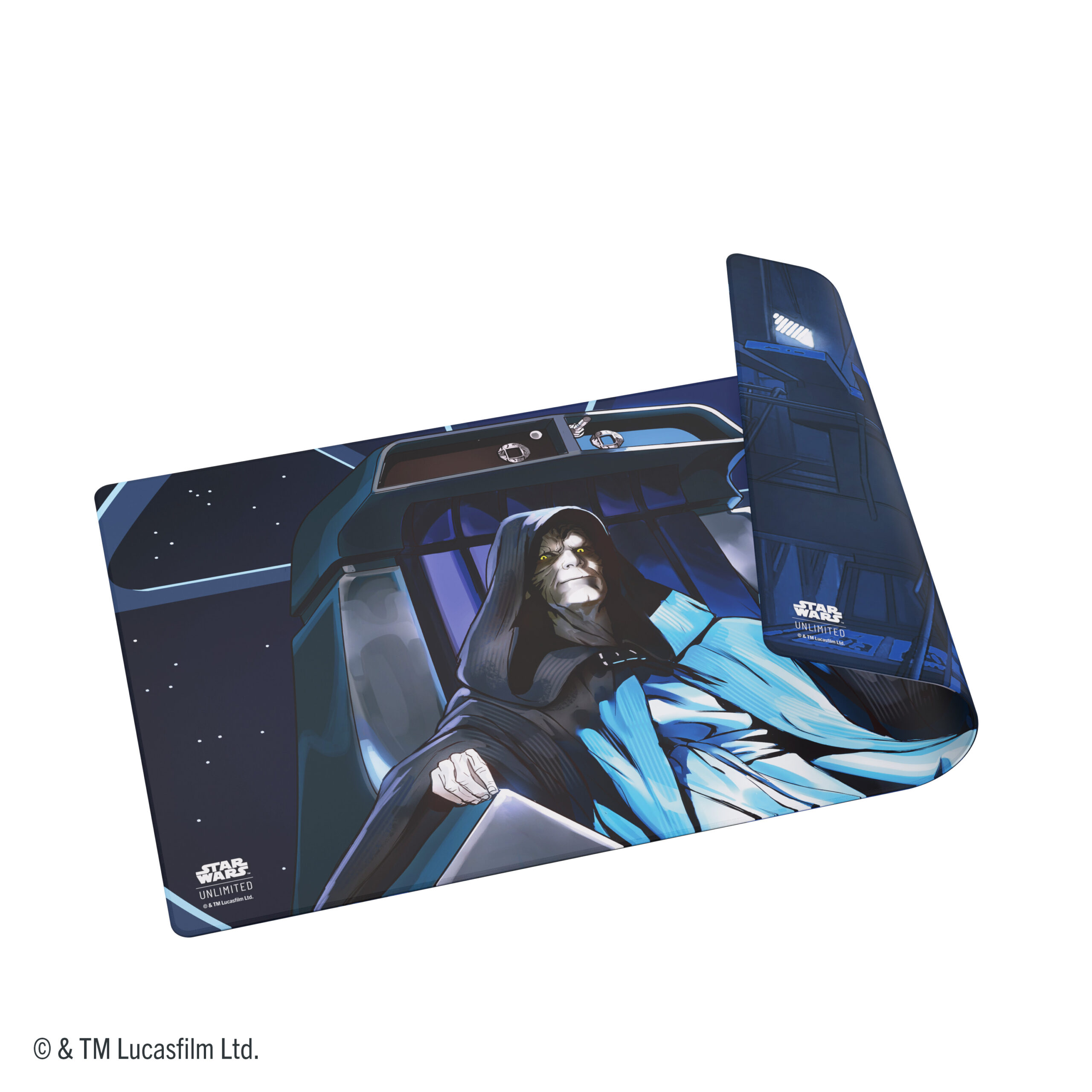 STAR WARS UNLIMITED DOUBLE-SIDED GAME MAT - JEDI LUKE SKYWALKER AND EMPEROR PALPATINE - Imagen 2